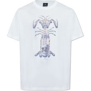 PS By Paul Smith, Heren, Tops, Wit, Maat: 3XL Katoen,