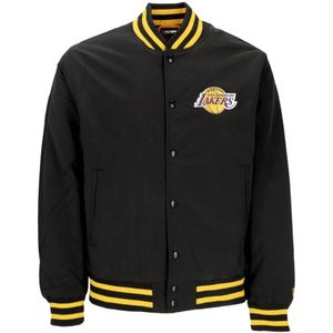 New Era, Heren, Jassen, Zwart, Maat: L Nylon,