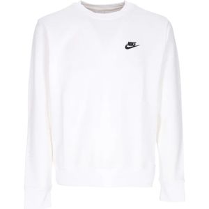 Nike Lichtgewicht Crewneck Sweatshirt Sportswear Club , White , Heren , Maat: XL