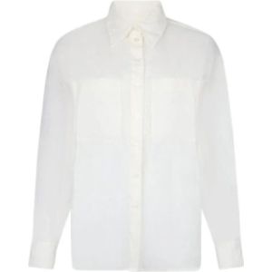 LIU JO - Ramie Blouse - Transparant - Wit - Lange Mouwen