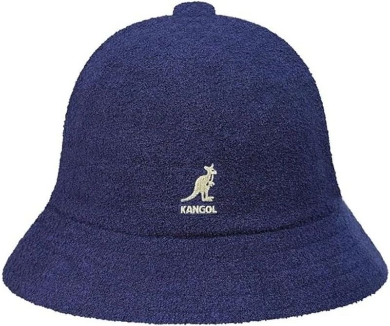 Kangol - Navy Blauwe Vissershoed - Casual Materiaal - Unisex