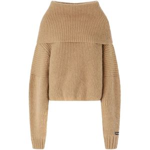 Pinko, Dames, Truien, Beige, Maat: XS Mohair,