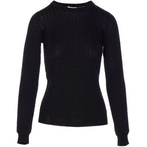 Elisabetta Franchi, Dames, Truien, Zwart, Maat: XS Zijde,