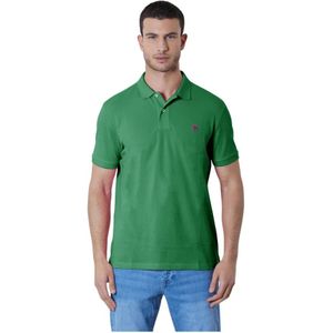 U.s. Polo Assn., Heren, Tops, Groen, Maat: M Katoen,