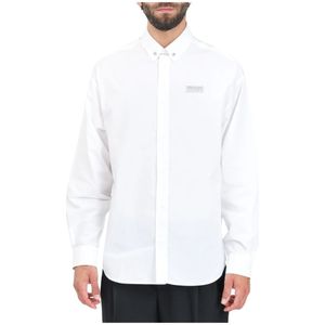Versace Jeans Couture, Heren, Overhemden, Wit, Maat: 2XL
