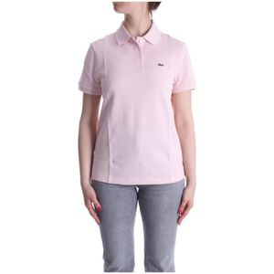 Lacoste, Dames, Tops, Roze, Maat: L Katoen,
