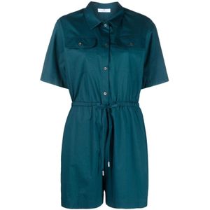 Paul Smith, Dames, Jumpsuits & Playsuits, Blauw, Maat: S Katoen,