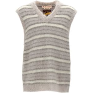 Marni, Heren, Truien, Grijs, Maat: M Mohair,