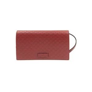 Gucci Portemonnee/Kaarthouder , Red , Dames , Maat: ONE Size