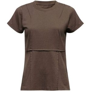 MM6 Maison Margiela, Dames, Tops, Bruin, Maat: S Katoen,