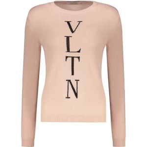 Valentino Garavani, Dames, Truien, Roze, Maat: XS Wol,