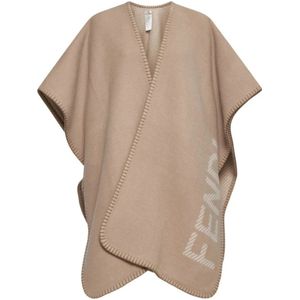 Fendi - Poncho - Beige - Wol