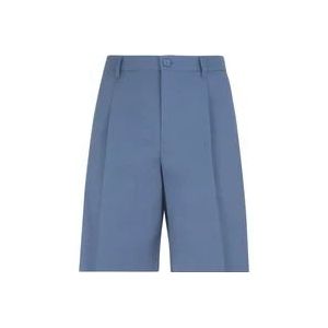 Dior Blauwe Katoenen Chino Shorts Aw23 , Blue , Heren , Maat: L