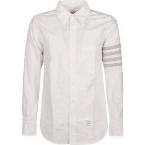 Thom Browne, Heren, Overhemden, Wit, Maat: XL Katoen,