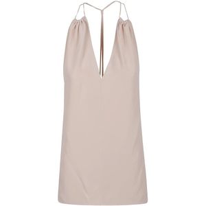 Victoria Beckham, Dames, Tops, Roze, Maat: 2XS Zijde,
