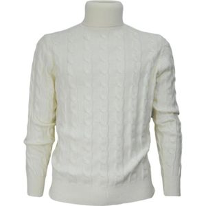Cashmere Company - Morbida Turtleneck - Truien - Wit - 30% Kasjmier 70% Wol