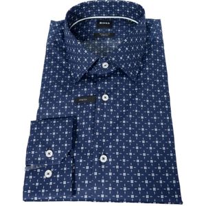 Hugo, Heren, Overhemden, Blauw, Maat: XL Katoen,