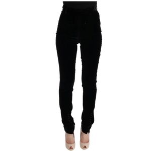 Ermanno Scervino, Dames, Broeken, Zwart, Maat: M Zijde,