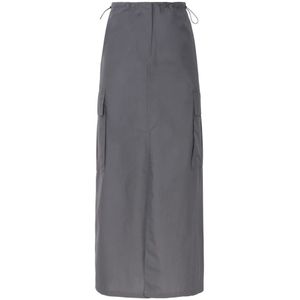 Ottod'Ame, Dames, Rokken, Grijs, Maat: 2XS Katoen,