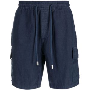 Vilebrequin, Heren, Korte broeken, Blauw, Maat: L Linnen,