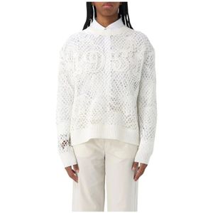 Max Mara, Dames, Truien, Wit, Maat: XS Katoen,