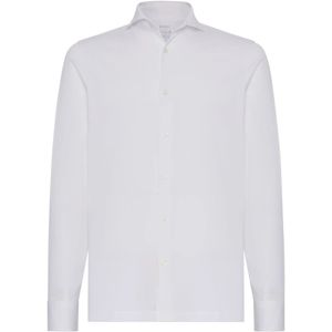 Boggi Milano - Filo Di Scozia Piqué - Slim Fit Polo Shirt - Wit