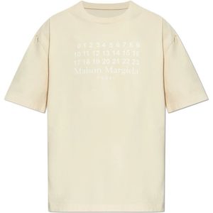 Maison Margiela, Heren, Tops, Beige, Maat: S Katoen,