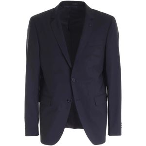 Karl Lagerfeld, Heren, Jassen, Blauw, Maat: 2XL Viscose,