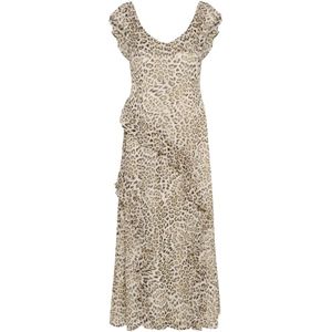 Soaked in Luxury, Dames, Jurken, Beige, Maat: M