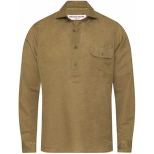 Orlebar Brown, Heren, Overhemden, Groen, Maat: L Katoen,