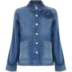 Kocca, Dames, Jassen, Blauw, Maat: M Katoen,