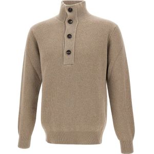 Filippo De Laurentiis, Heren, Truien, Beige, Maat: M Wol,