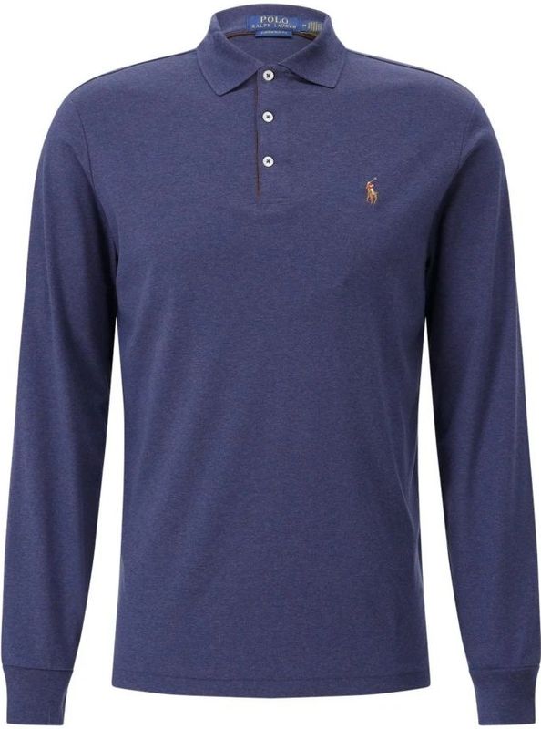 Polo Ralph Lauren - Shirt - Navy - Bruin - Donkeroranje