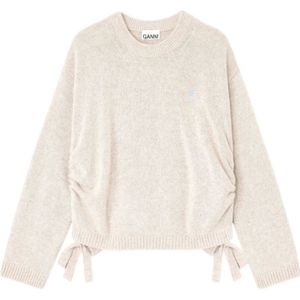 Ganni, Dames, Truien, Beige, Maat: S Wol,