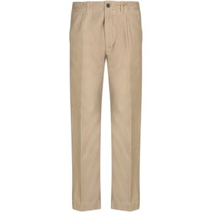 Incotex, Heren, Broeken, Beige, Maat: W34 Katoen,