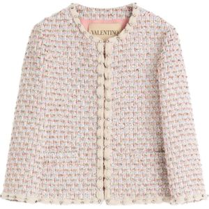 Valentino, Dames, Jassen, Veelkleurig, Maat: M Tweed,