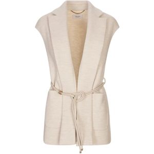 Agnona, Dames, Jassen, Wit, Maat: M Zijde,