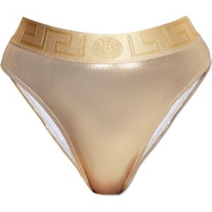 Versace, Dames, Badkleding, Geel, Maat: L Poliester,