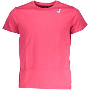 K-Way, Heren, Tops, Roze, Maat: XL Katoen,