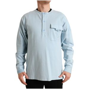 Dolce & Gabbana - Tops - Lichtblauw - Katoen - Elegante Trui