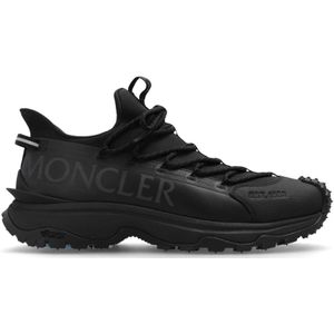 Moncler, Heren, Schoenen, Zwart, Maat: 39 EU Nylon,