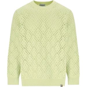 Carhartt Wip, Heren, Truien, Groen, Maat: L Katoen,