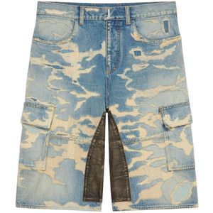 Givenchy, Heren, Korte broeken, Blauw, Maat: W34 Denim,