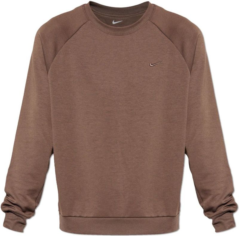 Nike, Heren, Sweatshirts & Hoodies, Bruin, Maat: M Katoen,