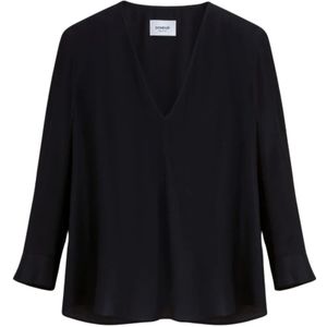 Dondup, Dames, Blouses & Shirts, Zwart, Maat: M