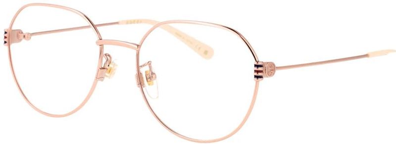 Gucci - Optical Frame - Geel - Dames - Volledig Metalen Constructie - Pantos Vorm