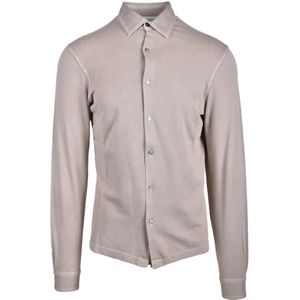 Filippo De Laurentiis, Heren, Overhemden, Beige, Maat: XL Katoen,
