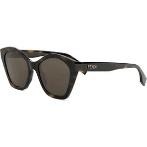 Fendi - Fe 40175I - Zonnebril - Bruin - Acetaat
