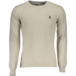 U.s. Polo Assn., Heren, Truien, Beige, Maat: 2XL Wol,