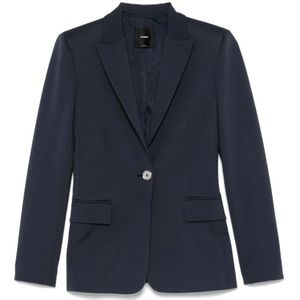 Pinko, Dames, Jassen, Blauw, Maat: M Viscose,